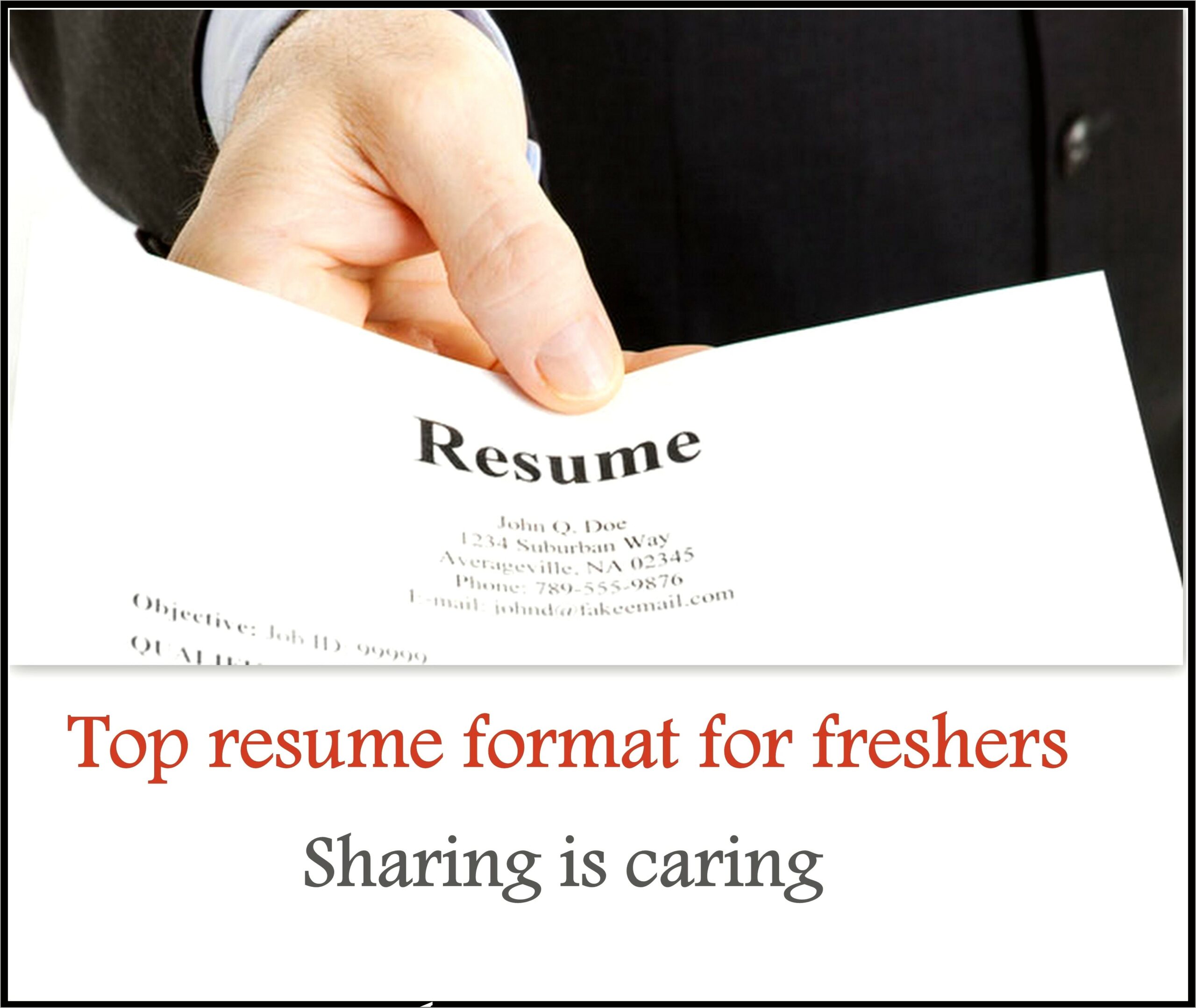 1 Year Experience Resume Format Free Download