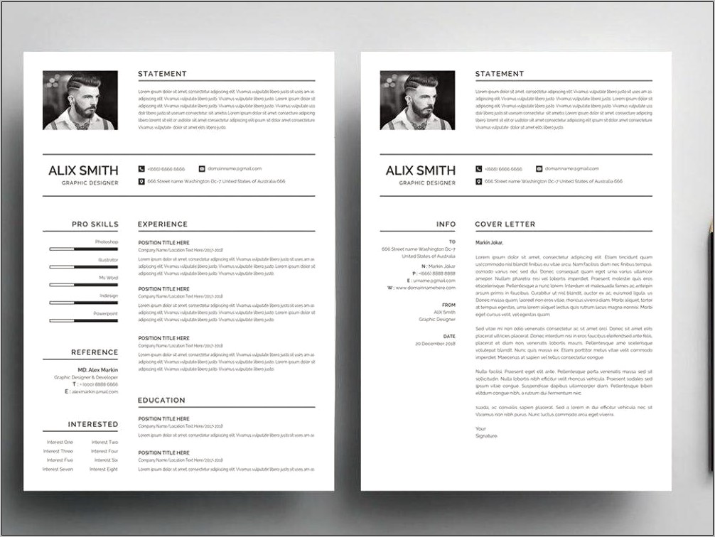 2 Page Resume Template Word Free Download
