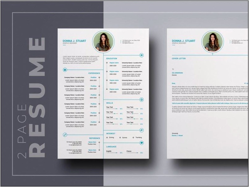 2 Pages Resume Template Free