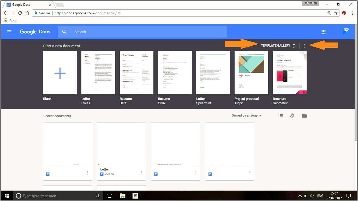2017 Resume Templates For Google Docs