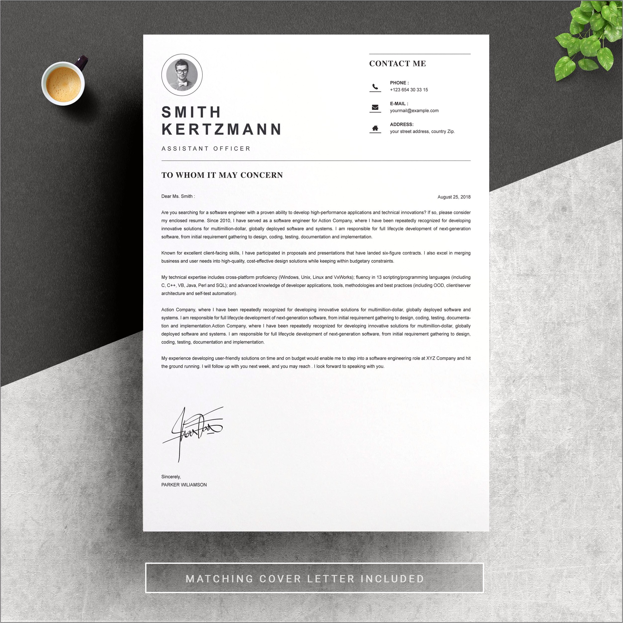 2018 Best Resume Cover Letter Business Card Templates
