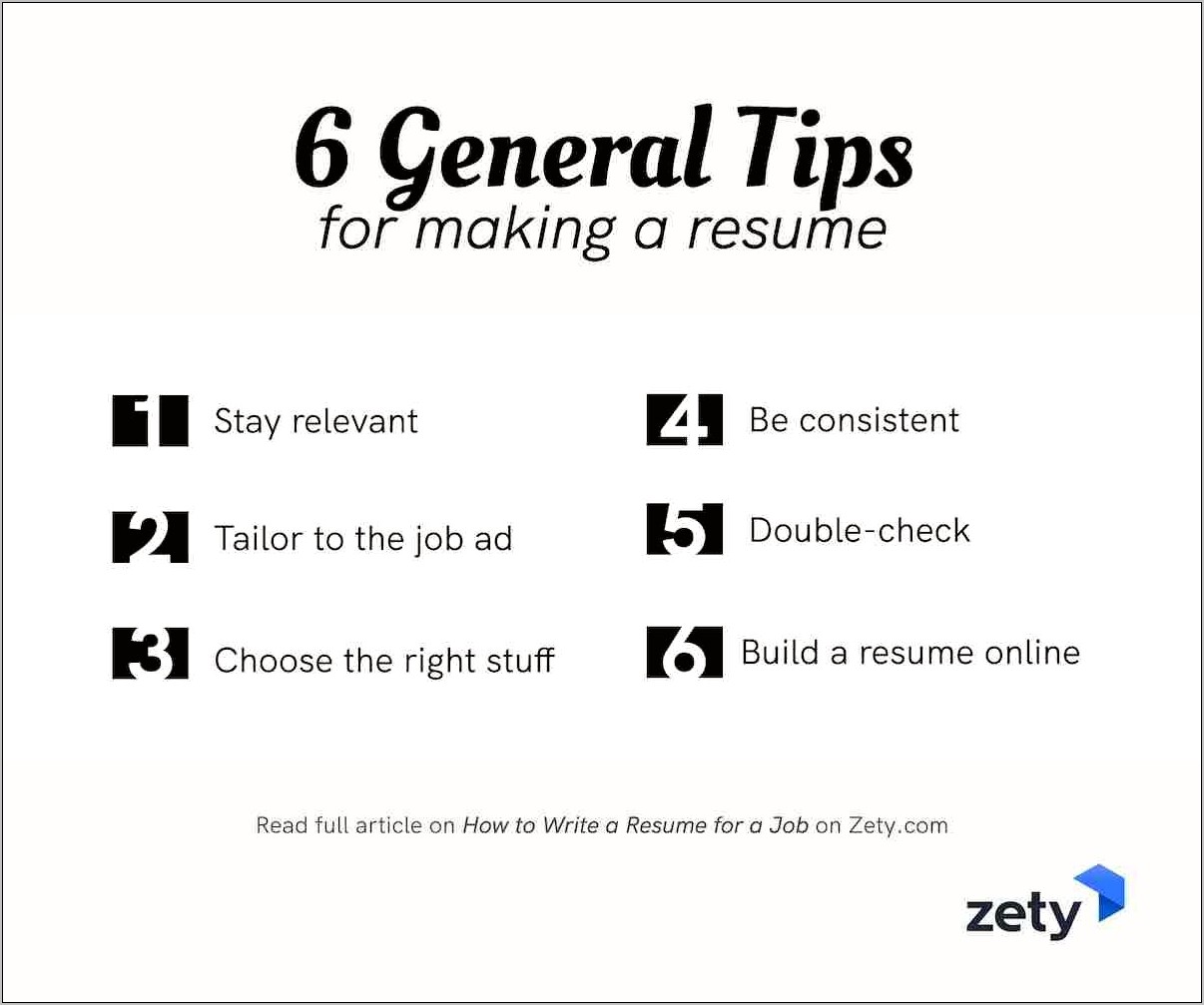 3 Tips To Writing A Good Resume