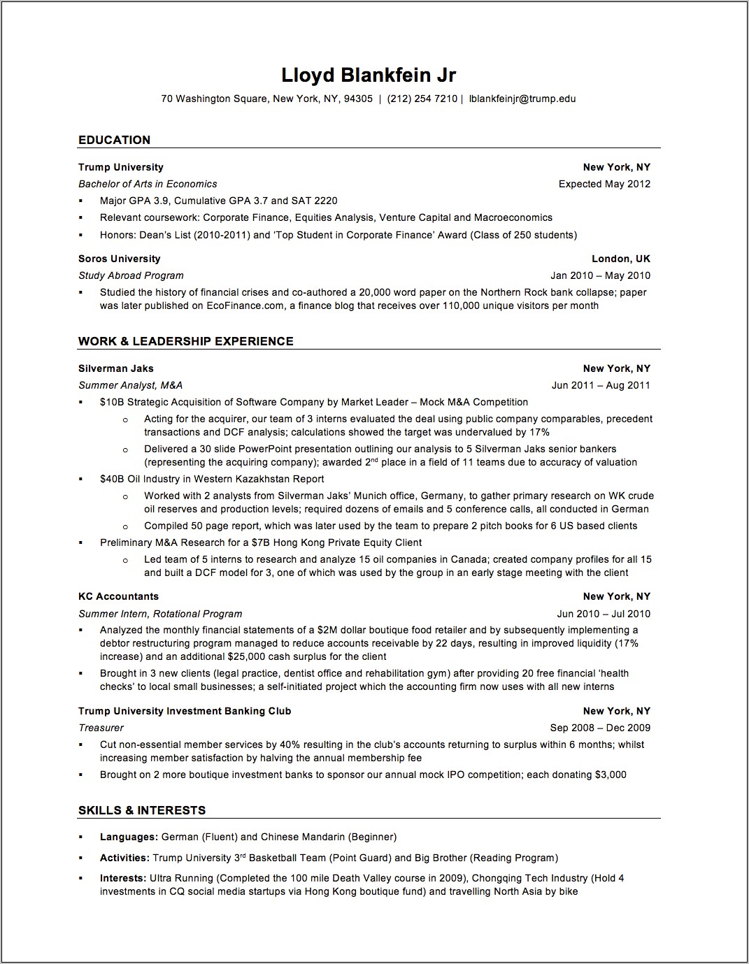 3 Years Experience Resume In Banking