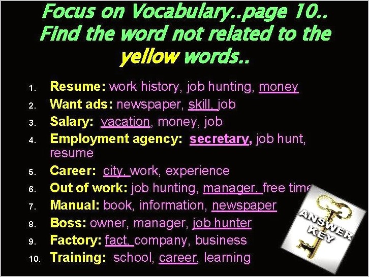 9 Words Not To Use In Resume