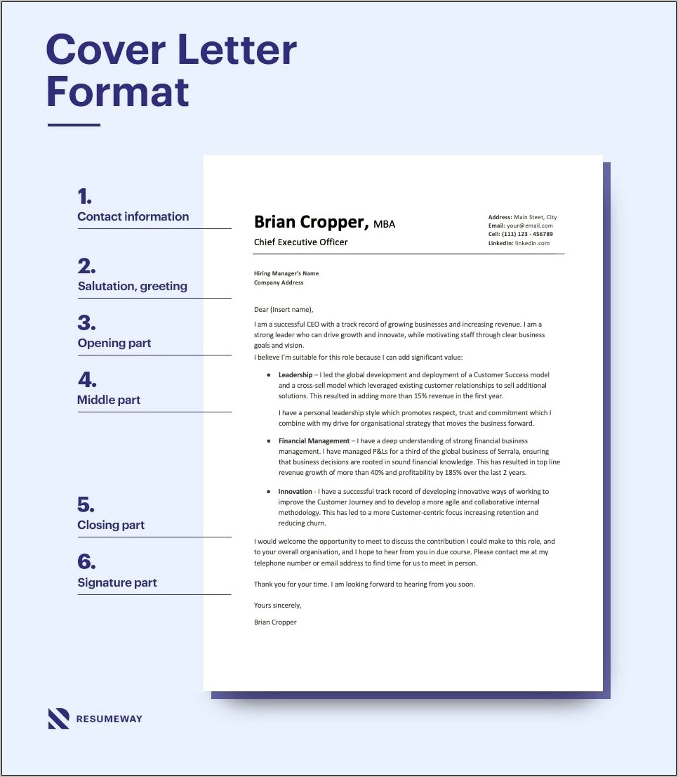 A Form For Resumes Cover Letter