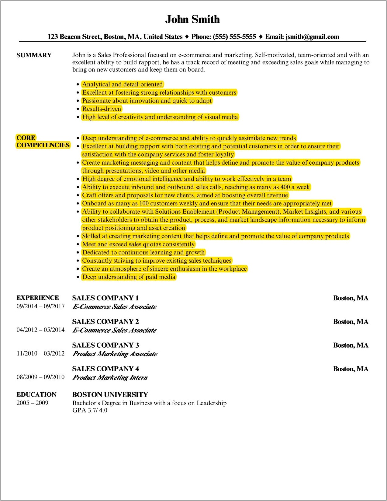 A Functional Resume Is Best For