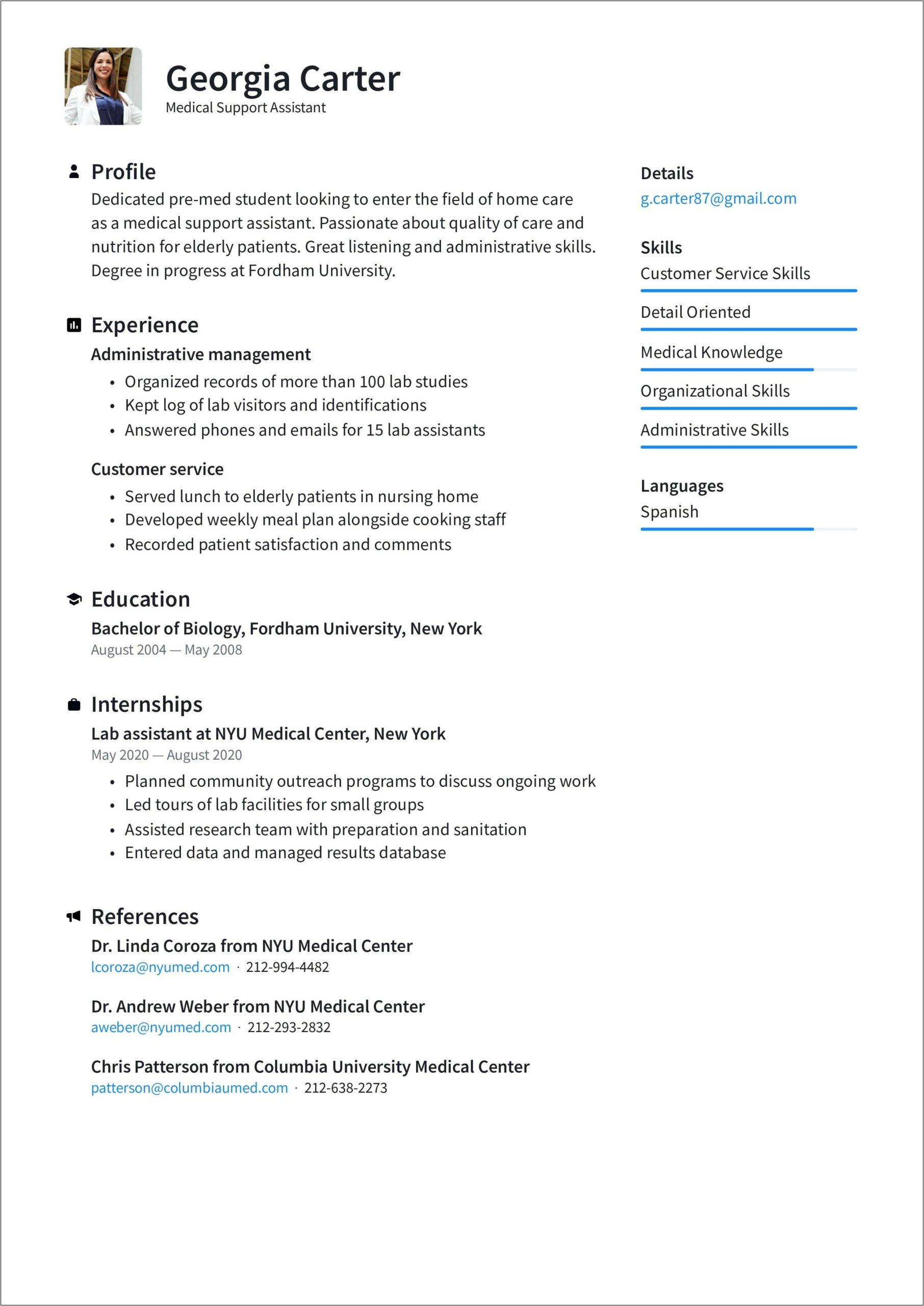 A Resume Groups Information By Skills And Accomplishments