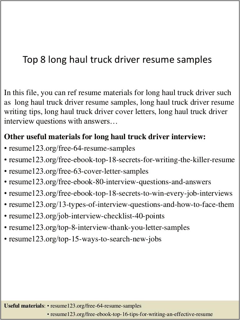 A Sample Of Long And Bad Resume