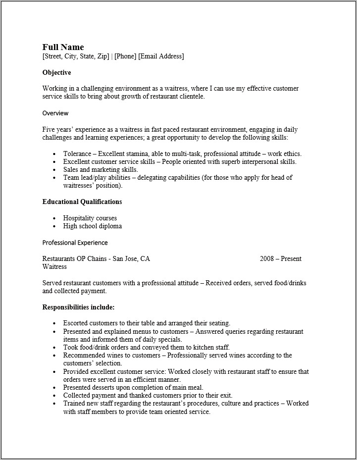 Abercrombie And Fitch Job Description For Resume