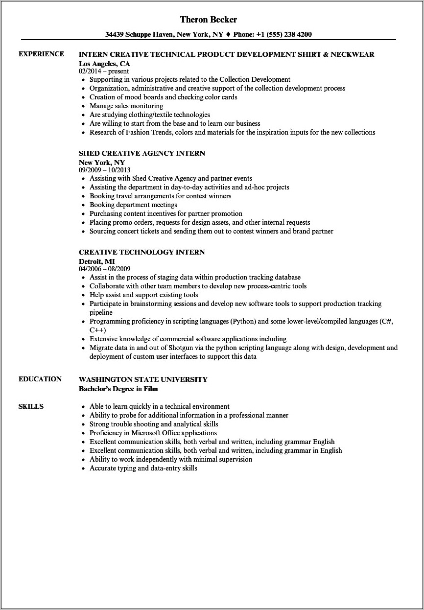 Ability To Work With Minimal Supervition Resume