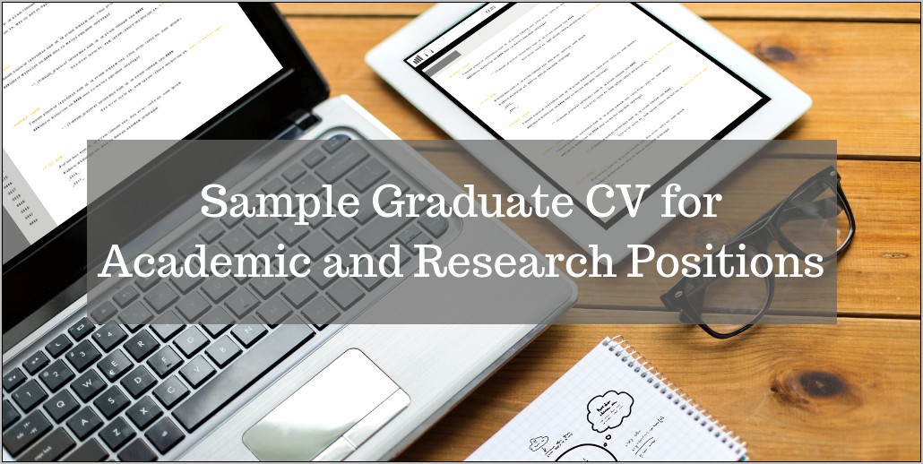 Academic Resume For Graduate School Application Template