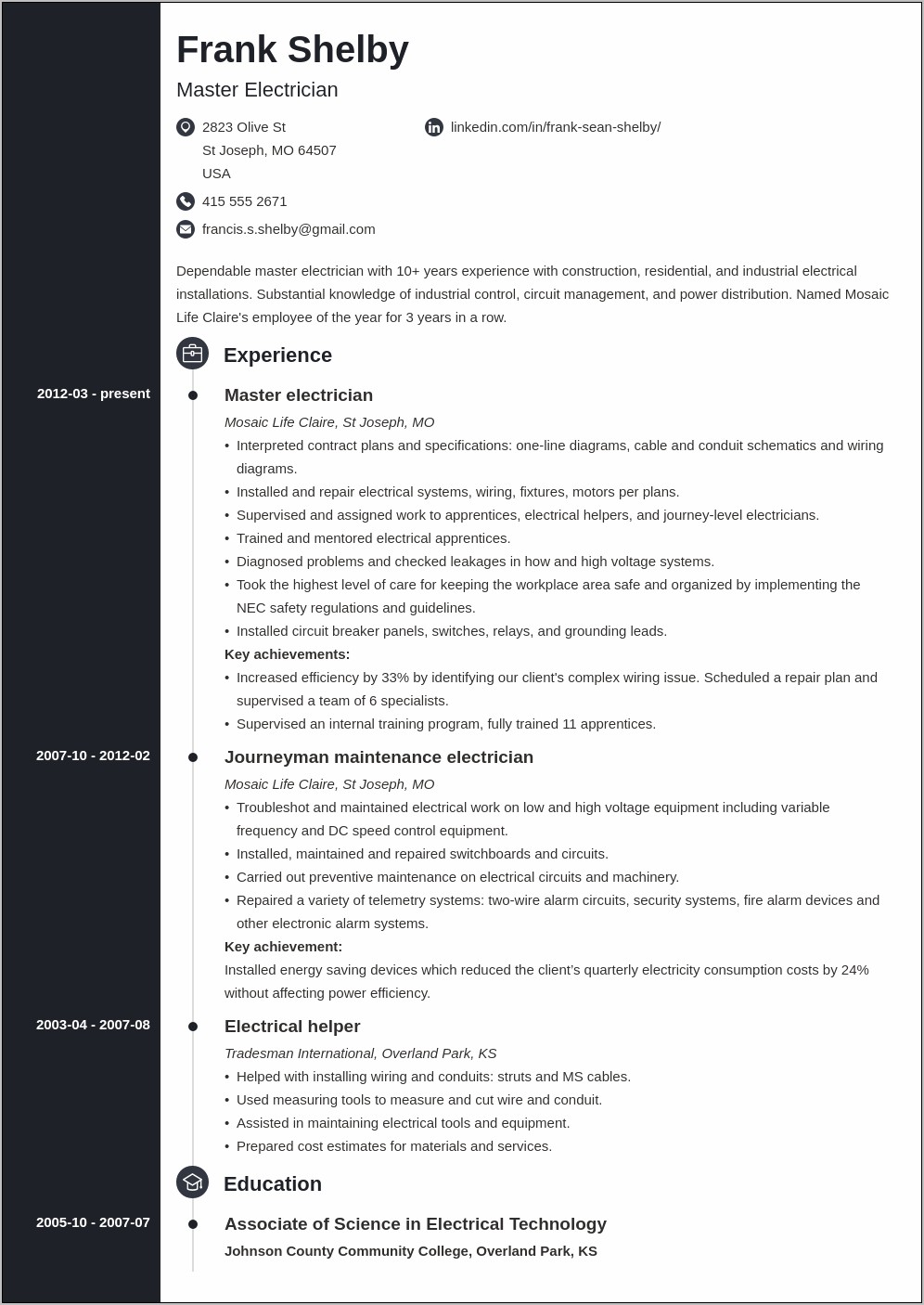 Action Resume Words Technical Lead