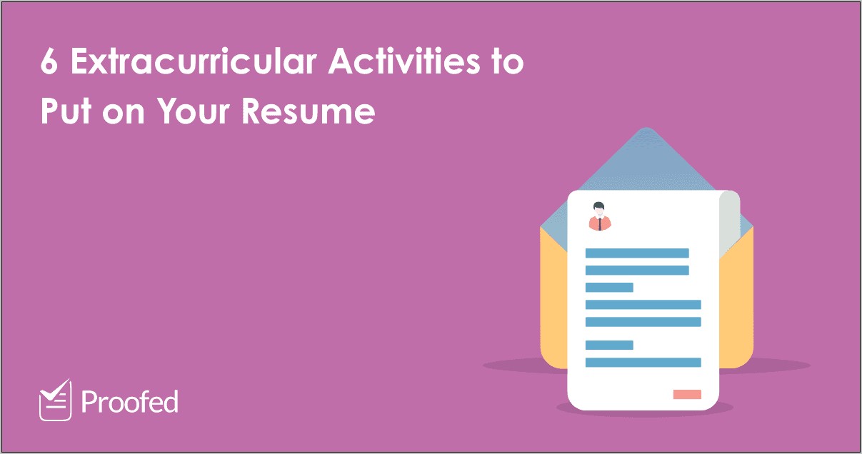 Activities That Look Good On A College Resume