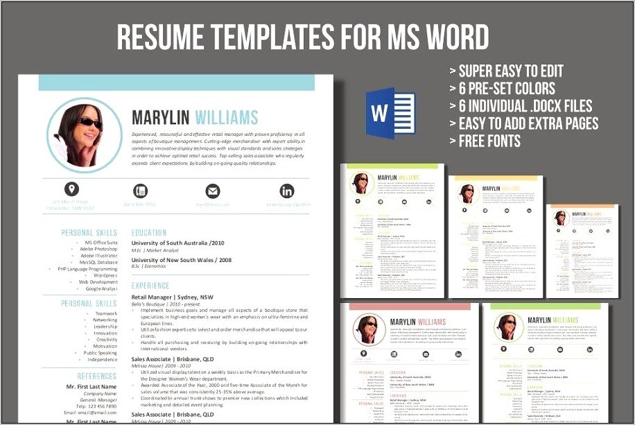 Adding Another Line In Microsoft Word Resume Template