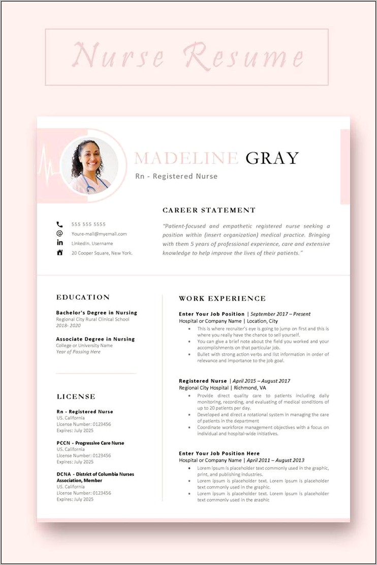 Adding Clinicals To Work Experience On Resume