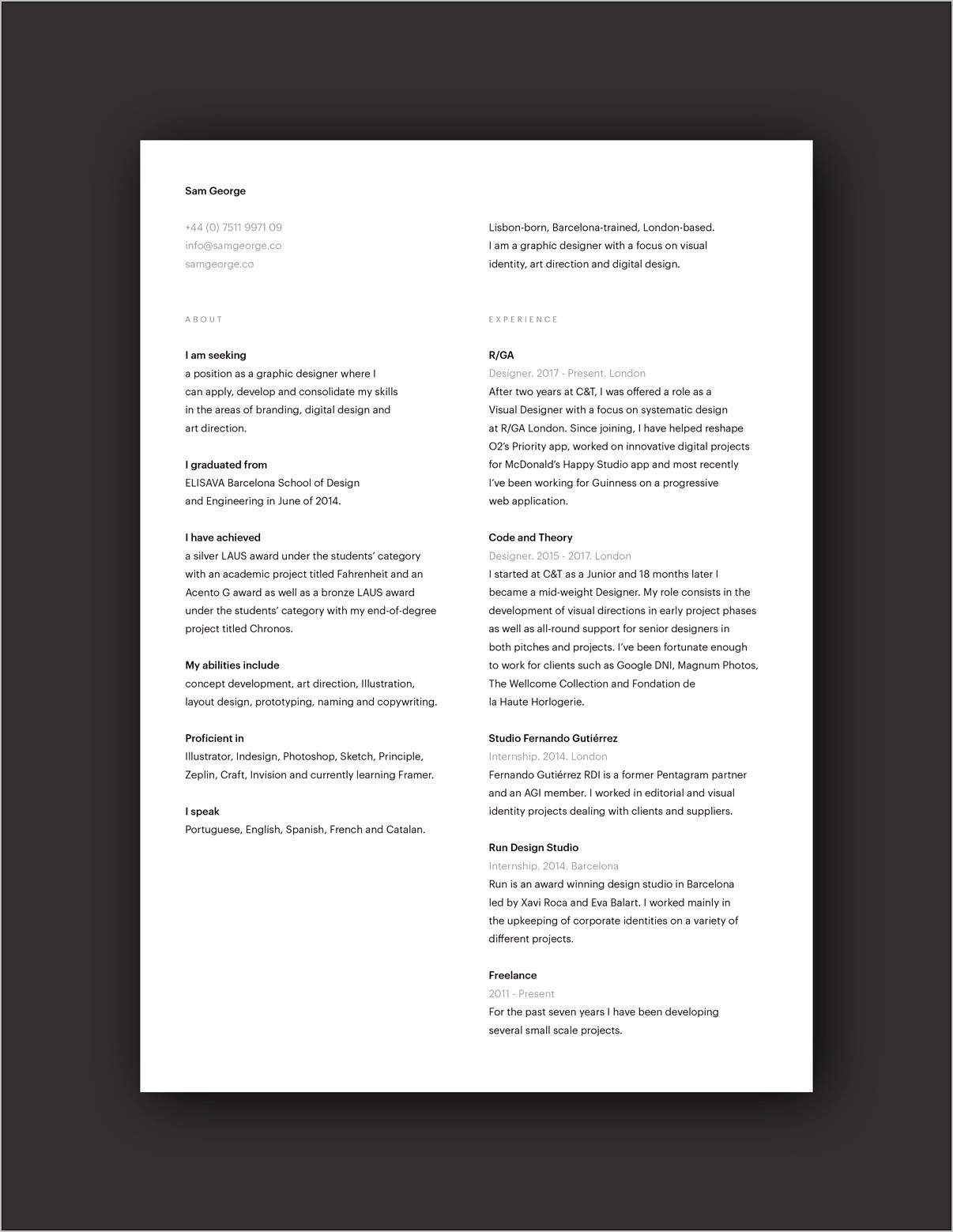 Adjectives Words To Use On Graphic Design Resume