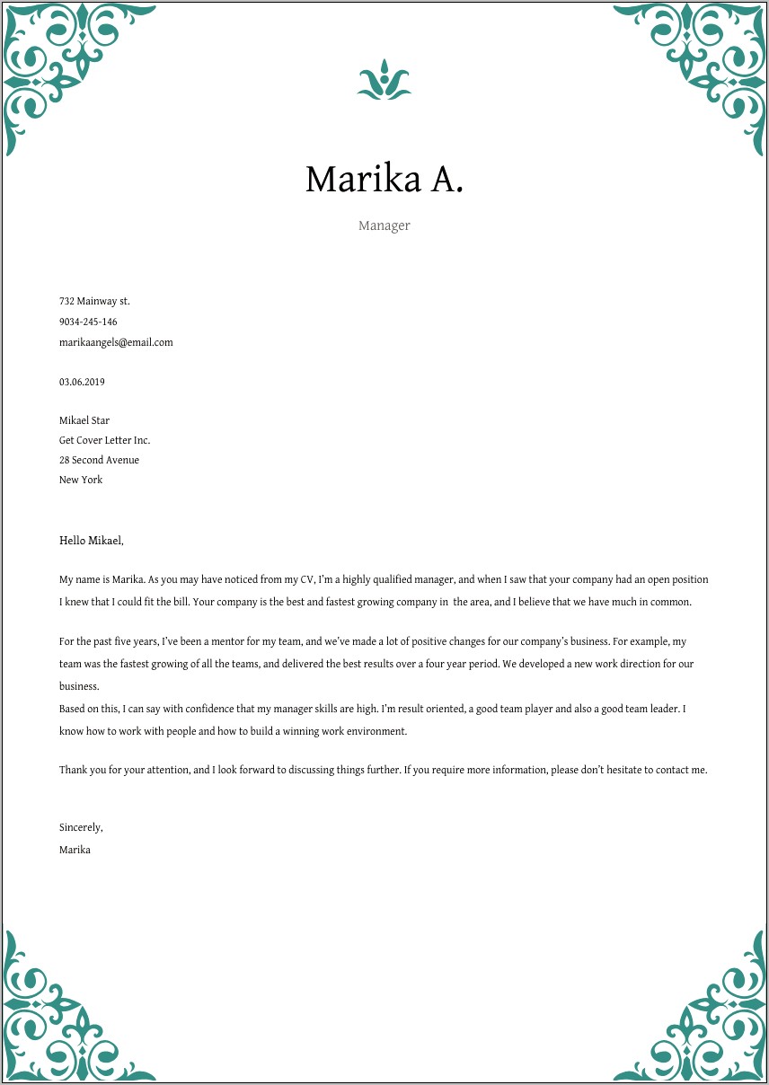 Administrative Assistant Resume Cover Letter Template