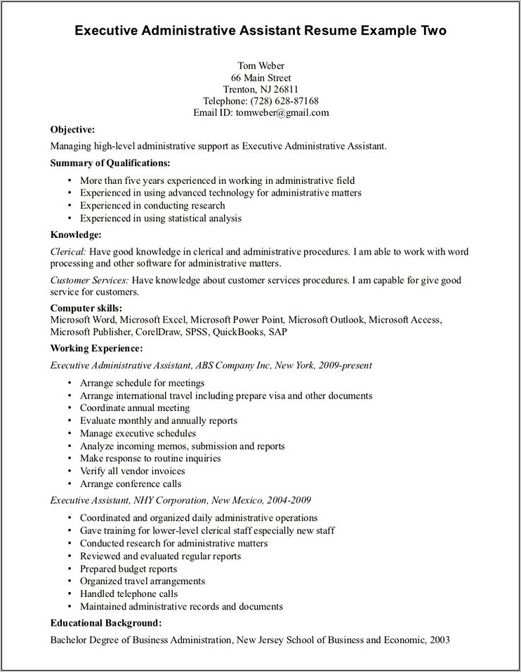 Administrative Assistant Resume Objective Statement Samples