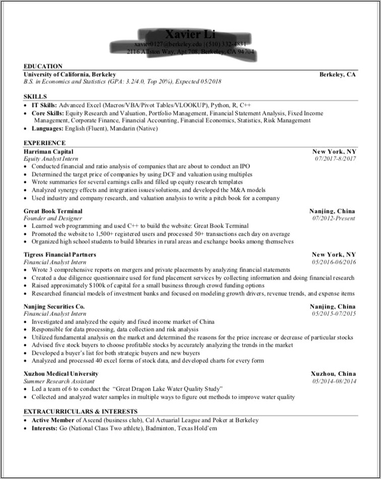 Advanced Excel And Vba Experience In Resume