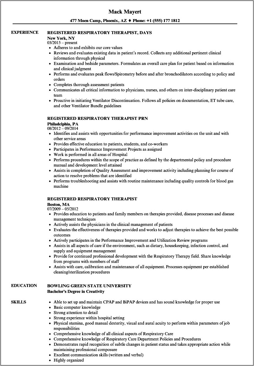 Advancedt Travel Therapy Resume Ot Example