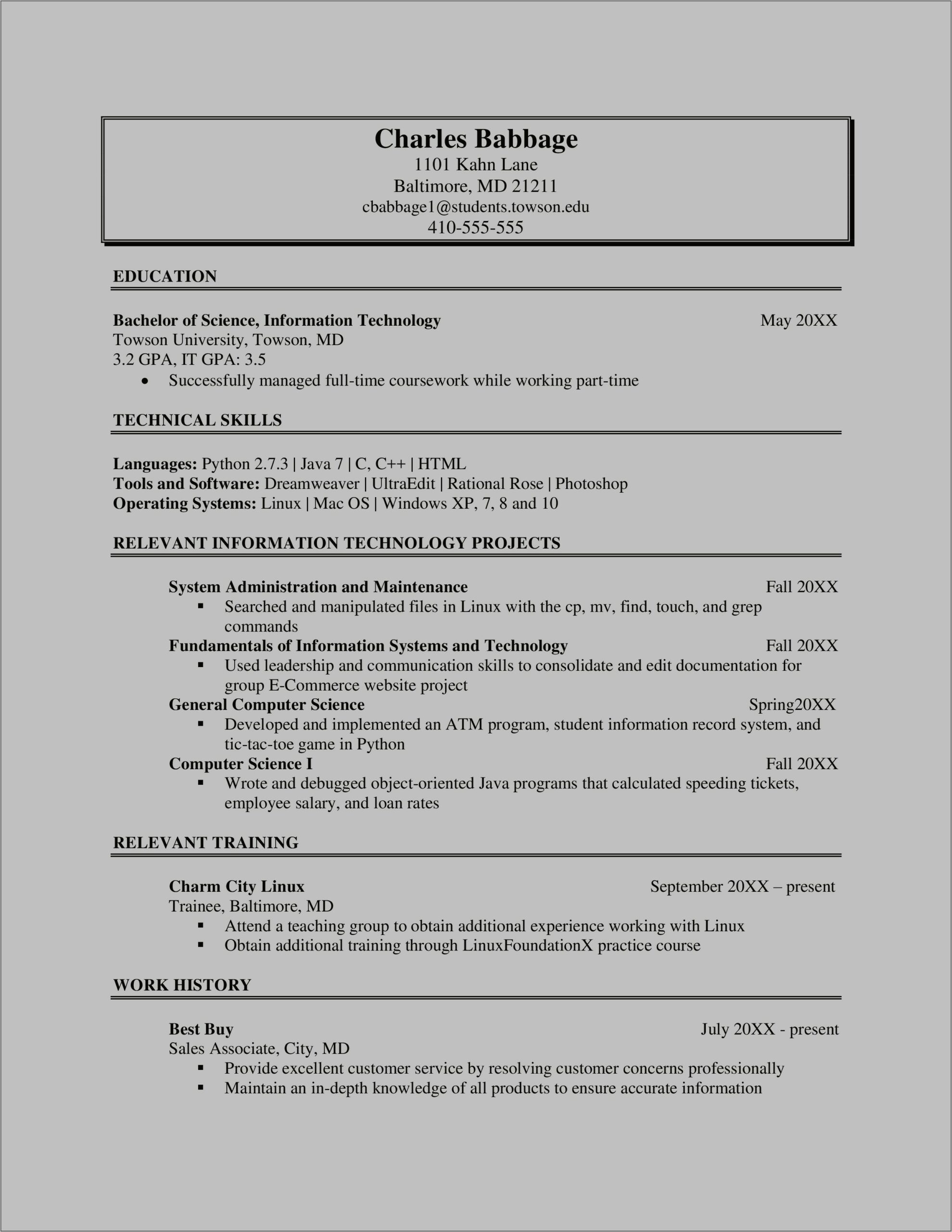 Amazing Objective For Information Technology Resume
