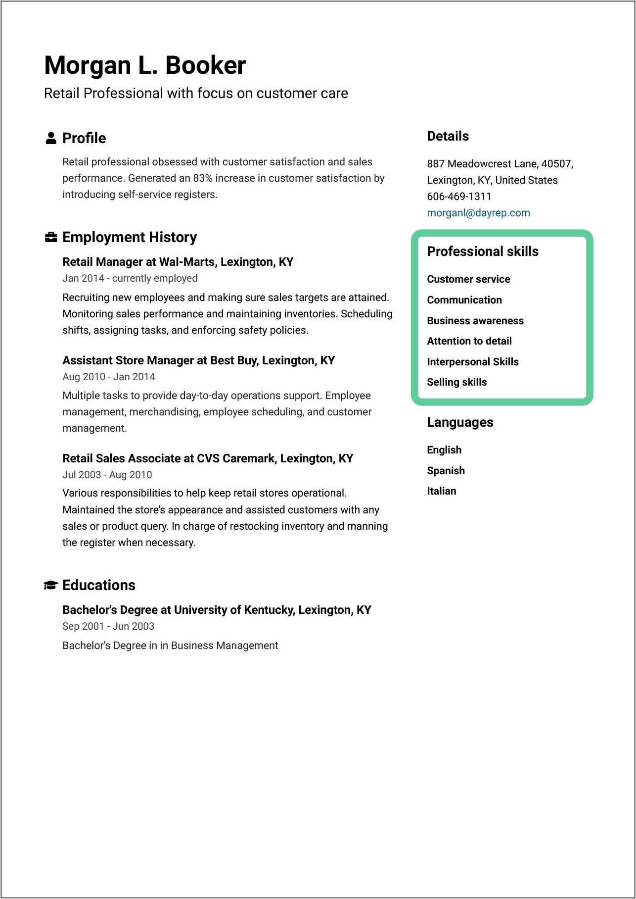 Another Word For Extensive Experience For Resume