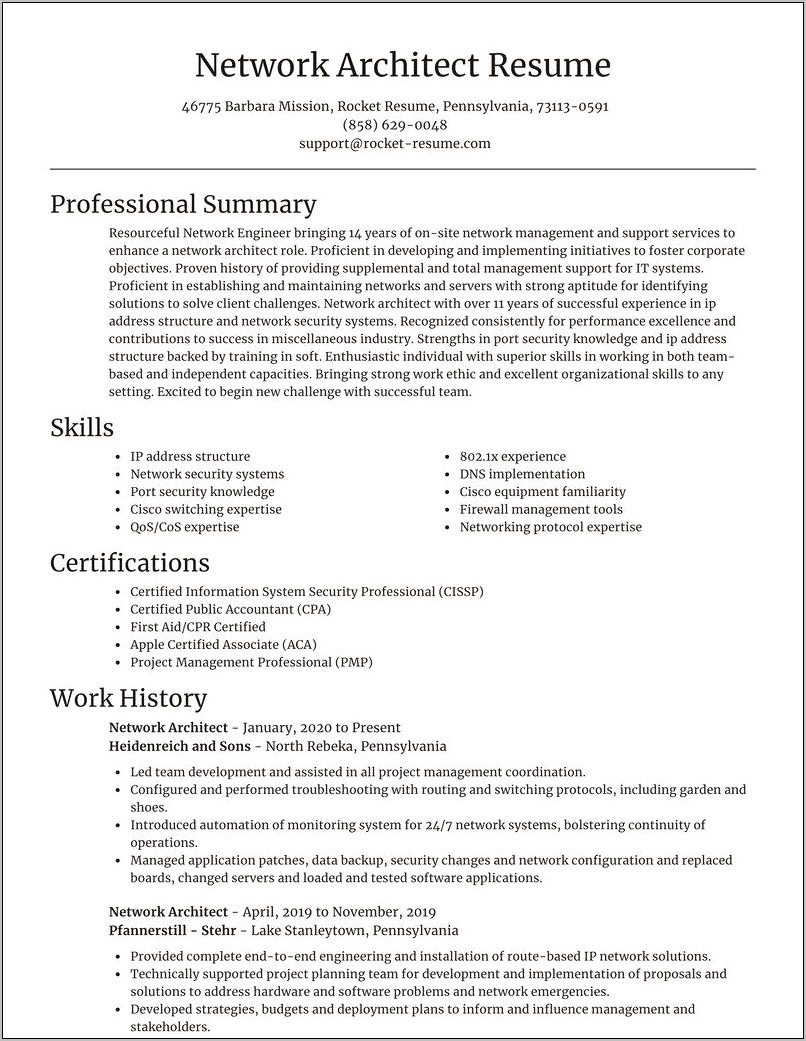 Architecture Certifications To Put On Resume