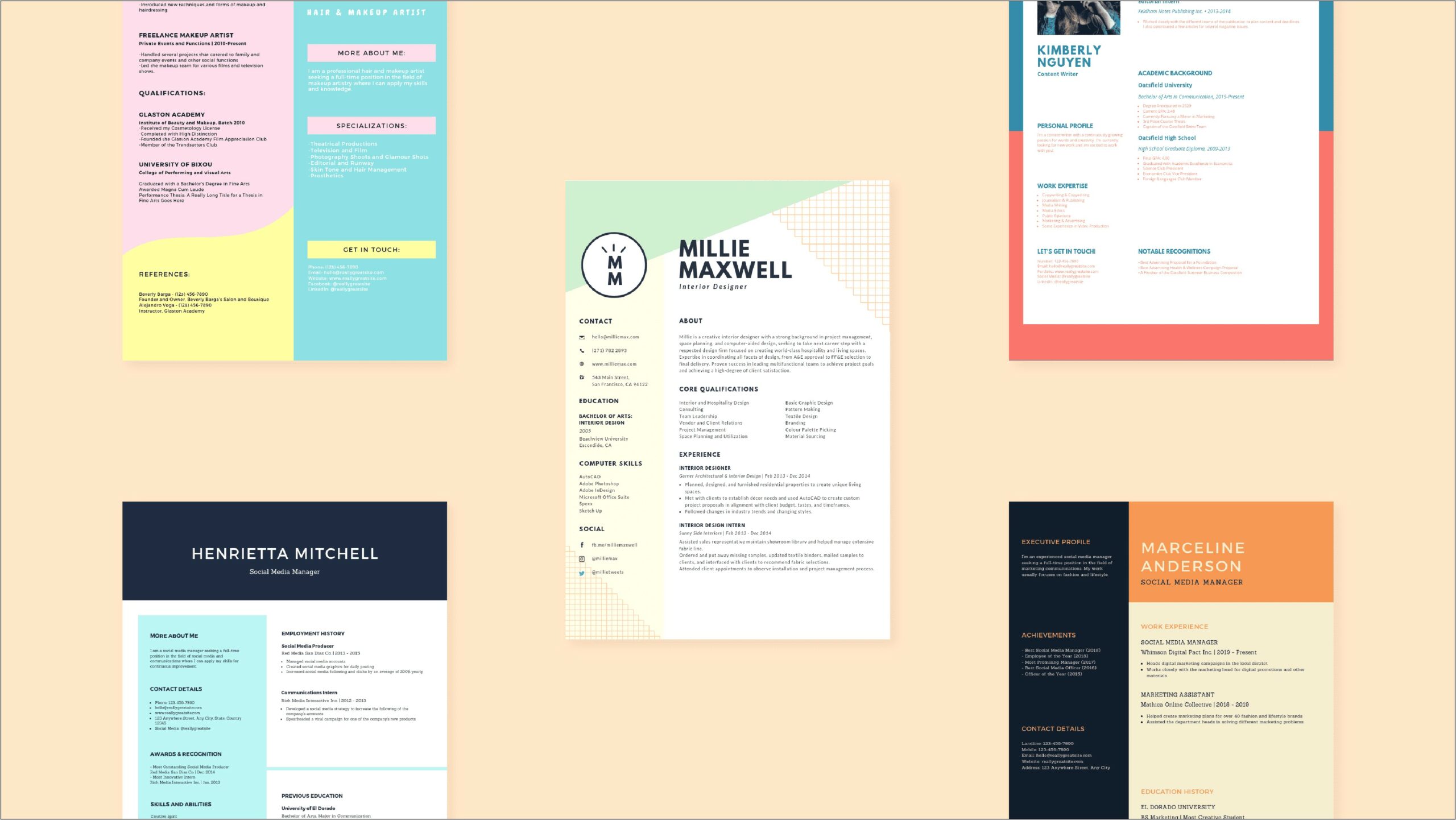Are Colored Words On A Resume Ok