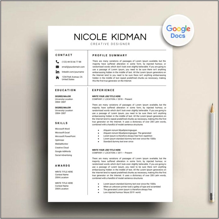 Are Google Docs Resume Templates Good