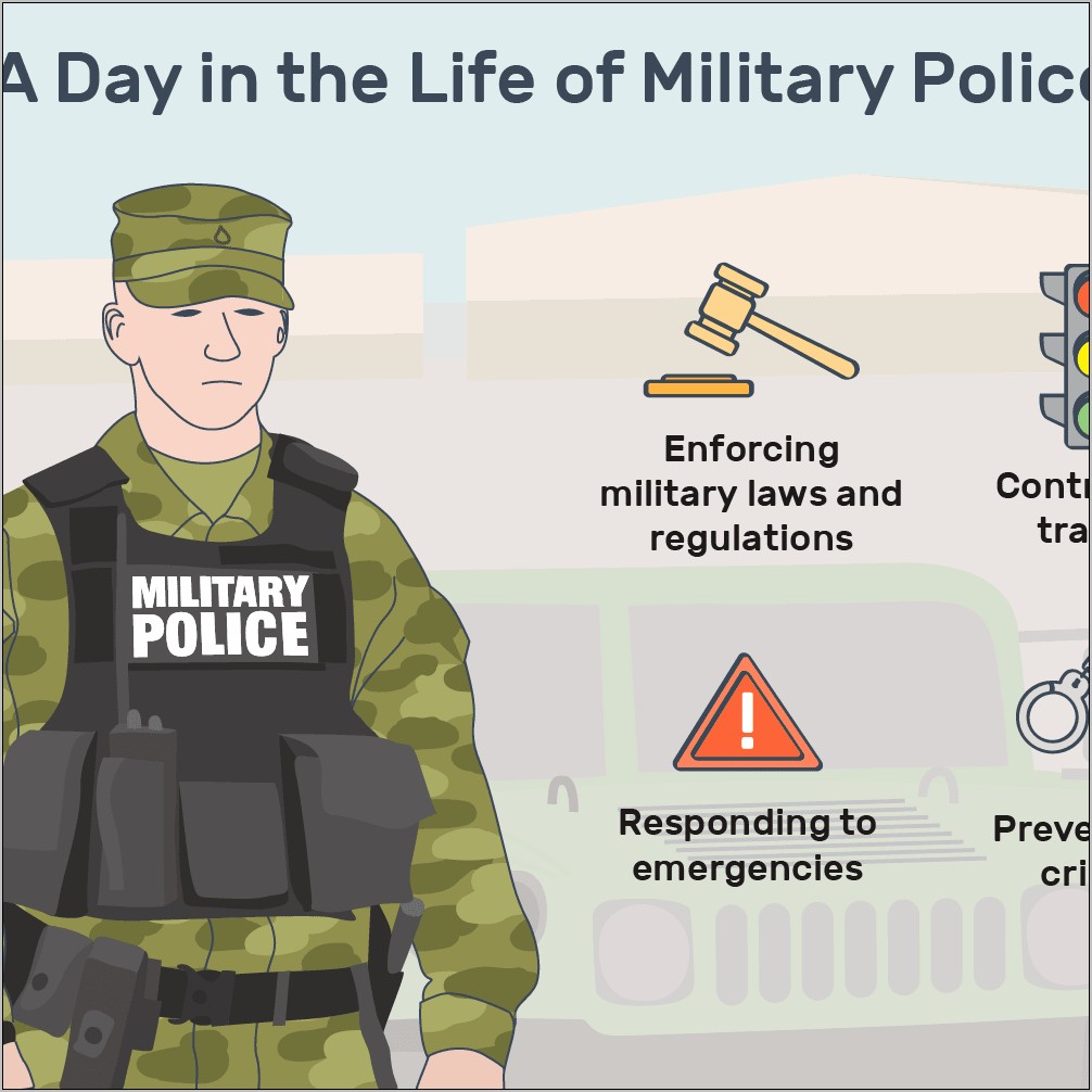 Army Military Police Job Description Resume