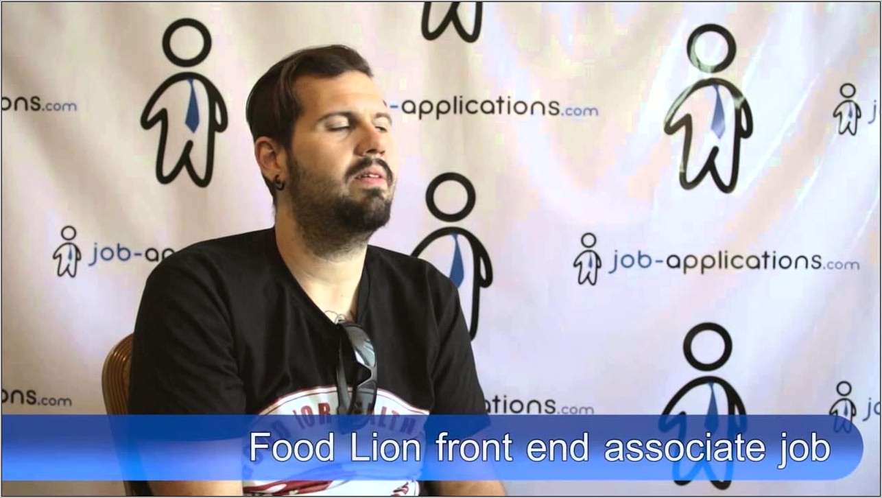 Assistant Customer Service Manager Resume Food Lion