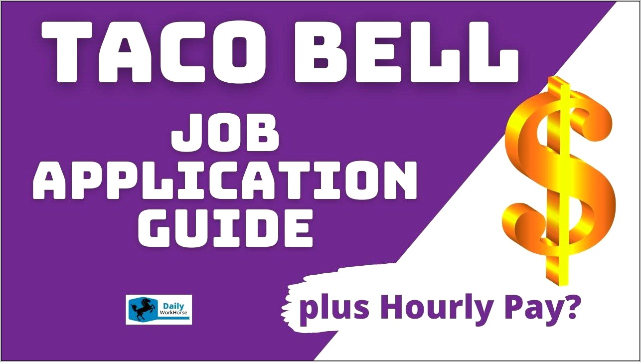 Assistant General Manager Taco Bell Resume