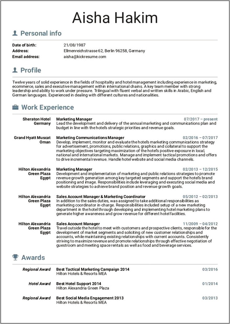 Assistant Manager Resume Samples Jobhero