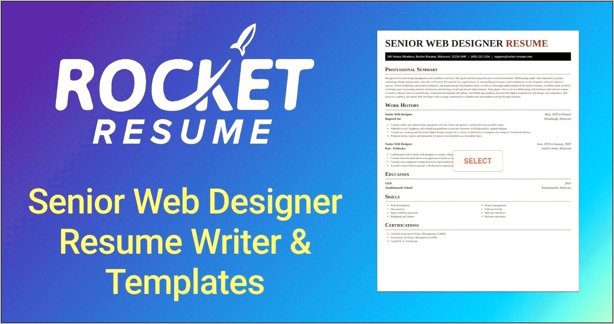Assisted In Website Design Resume Sample