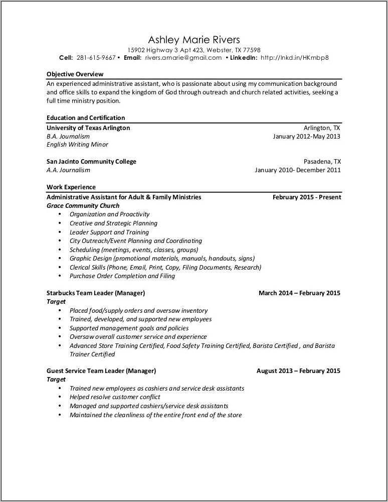 Assisted Manager With Training New Employees Resume
