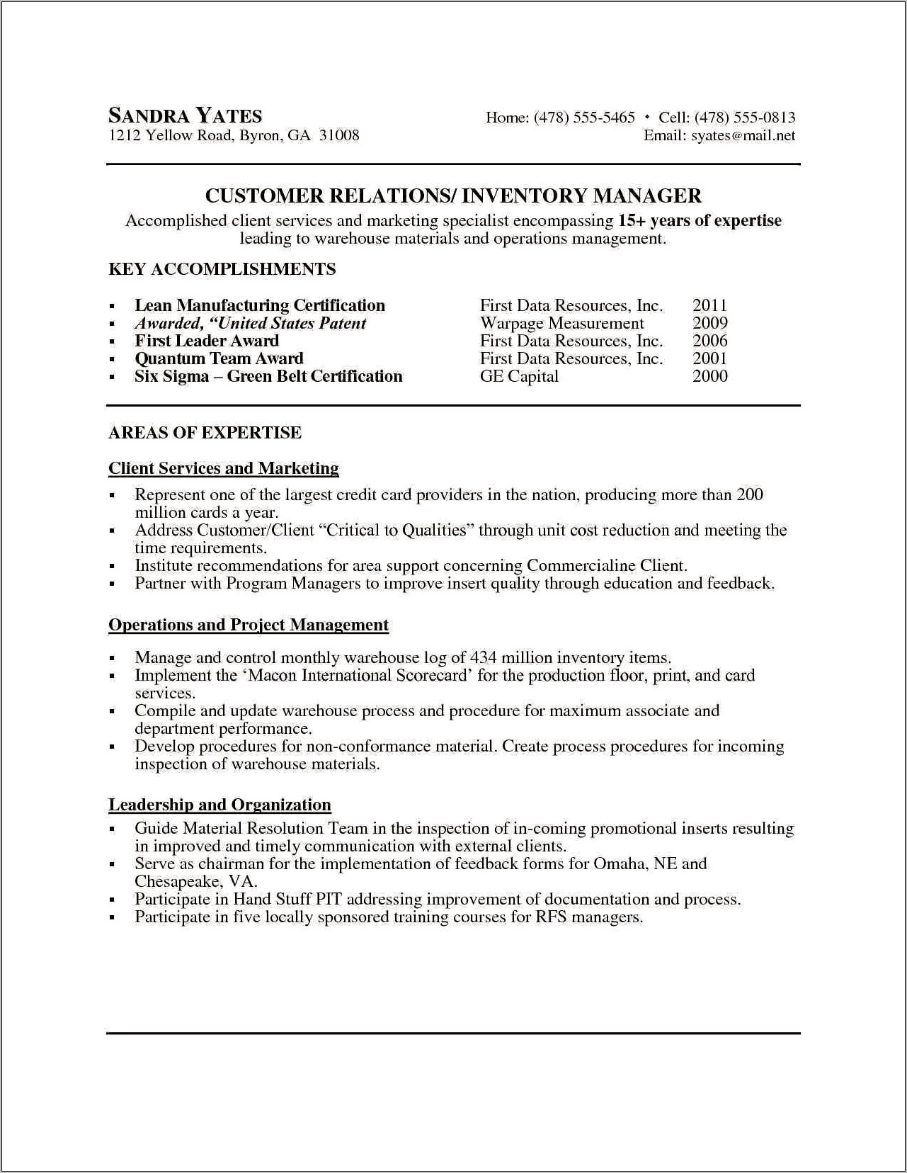 Associate Inventory Analyst Job Description And Resume