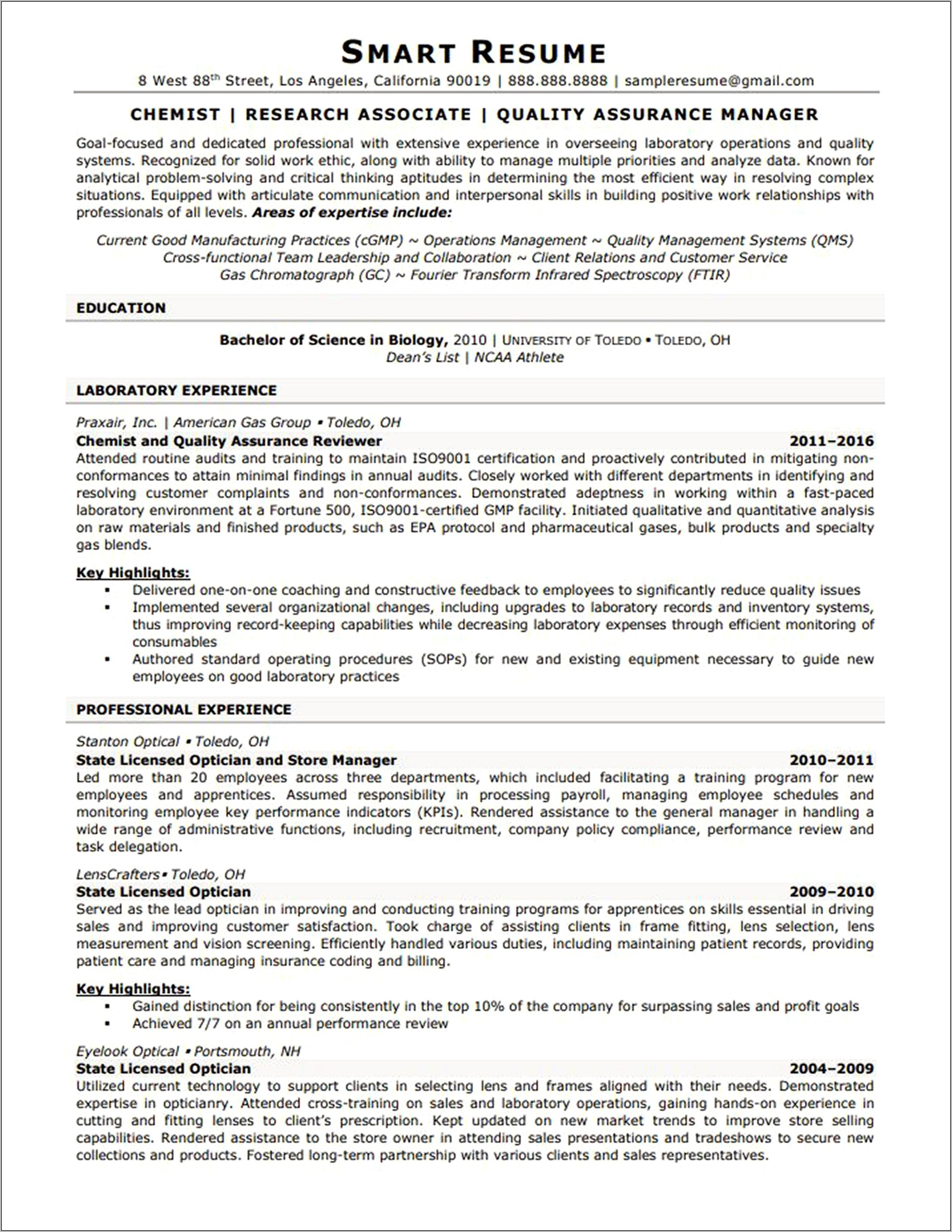 Athlete Basic Resume For Entry Level Job