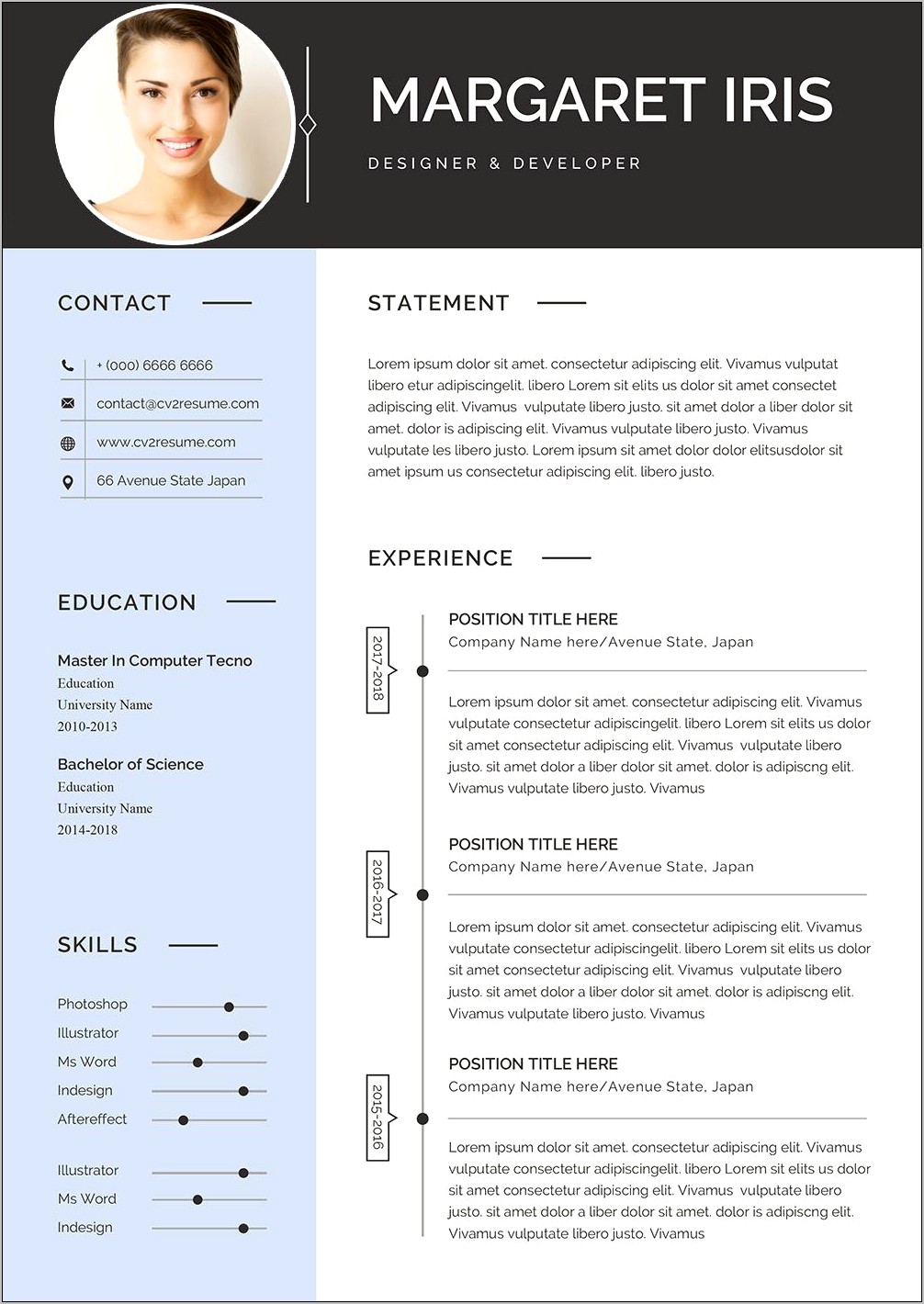 Ats Friendly Resume Format Word Template