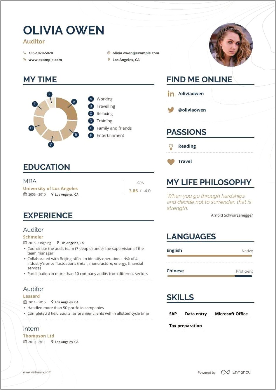 Audit Intern Job Description For Resume