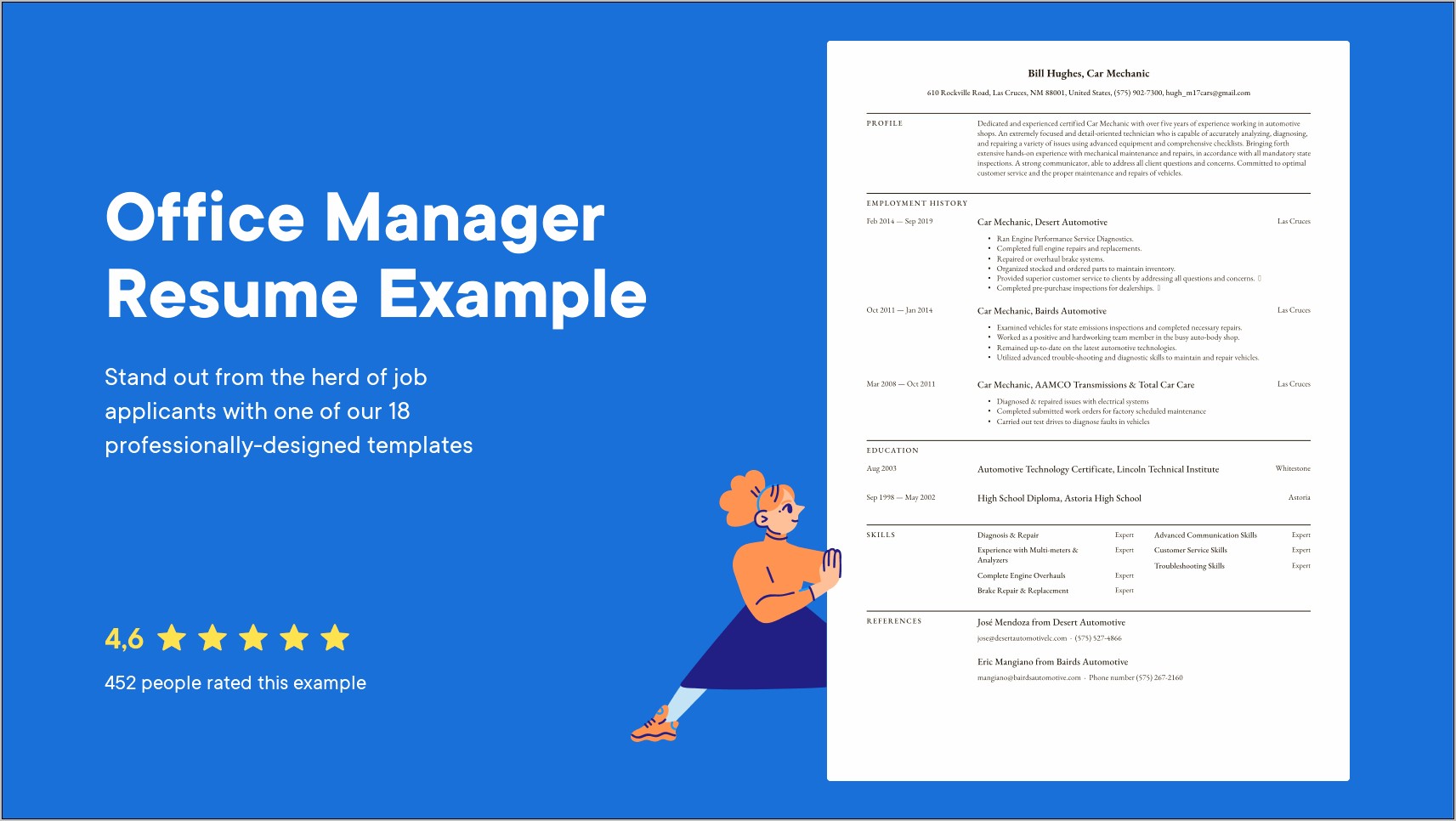 Auto Body Shop Manager Resume Examples