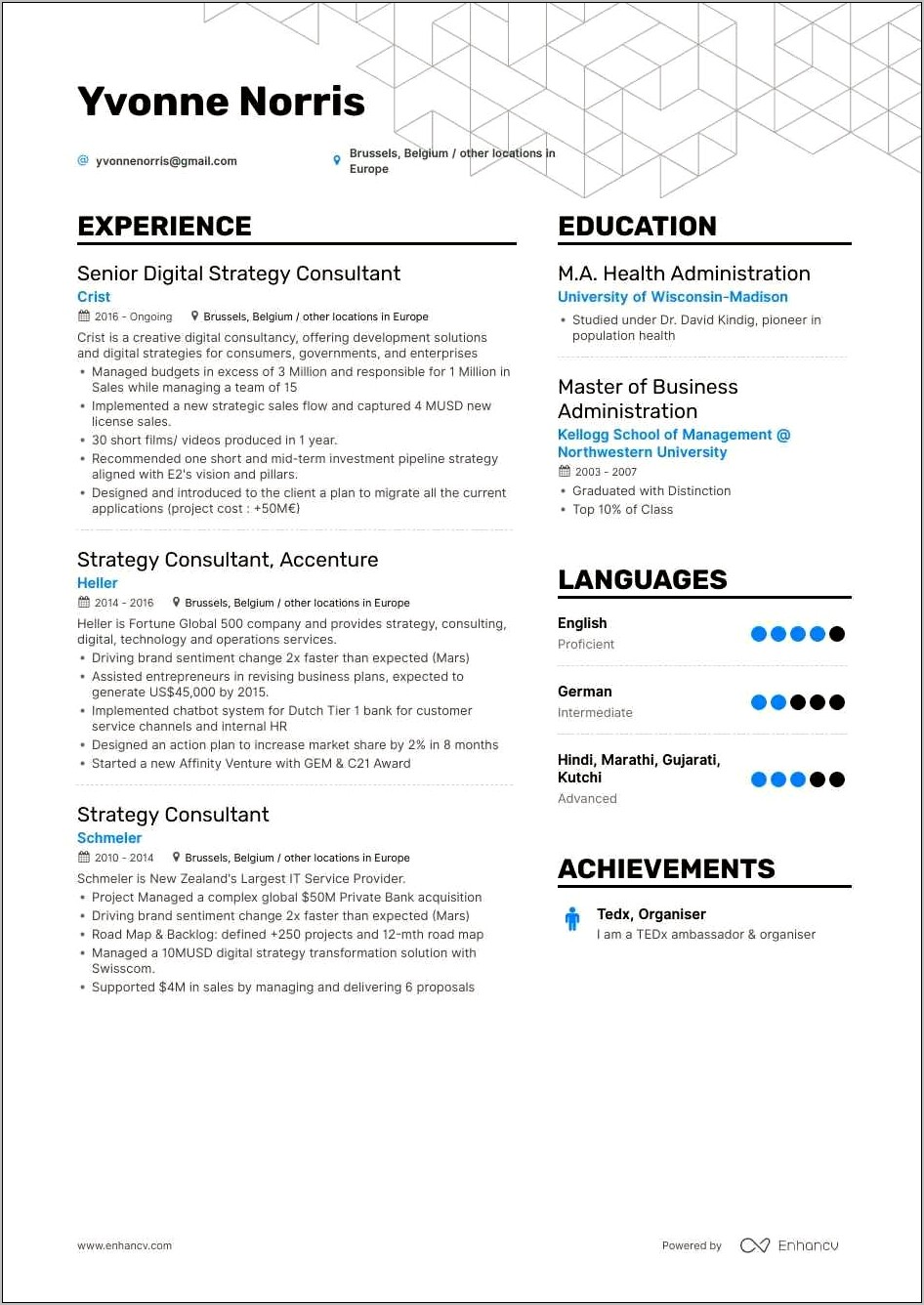 Before And After Resume Samples Of Consultancy