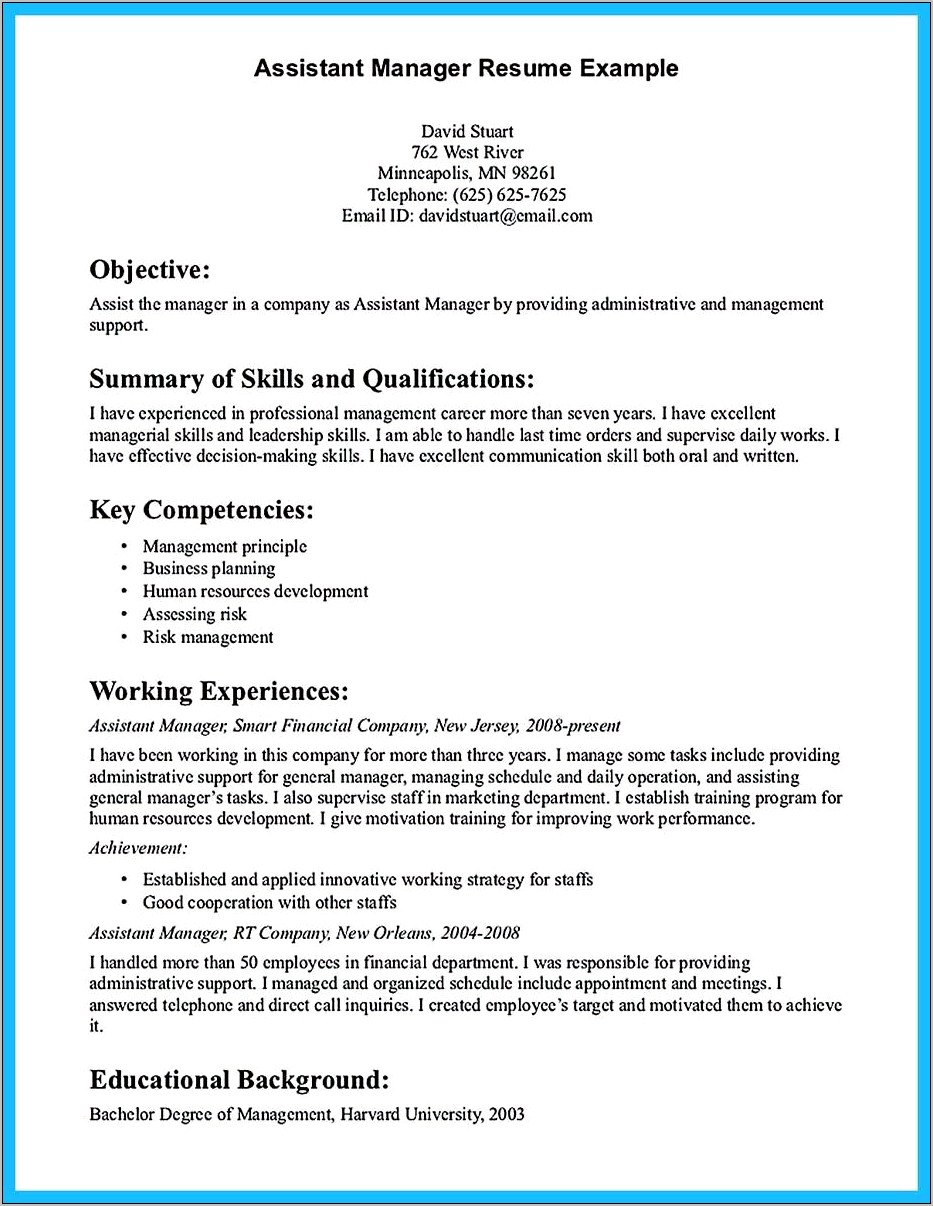 Best Apartment Community Manager Sample Resume Objective