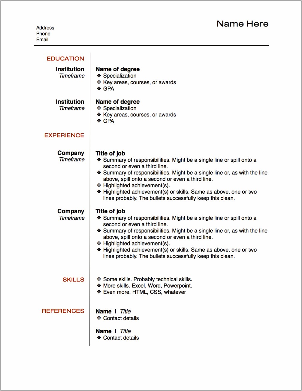 Best Bullets Point To Use In Resume