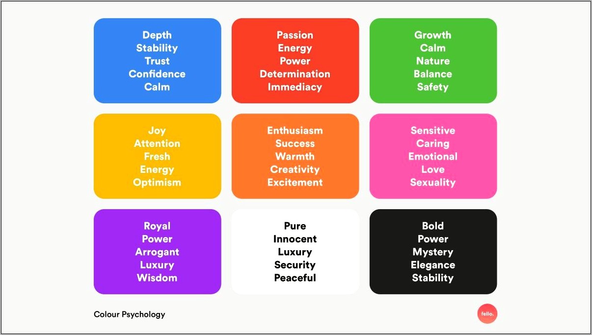 Best Color For A Resume Psychology