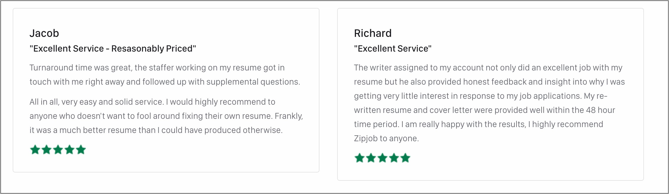 Best Consumer Rated Resume Writing Company
