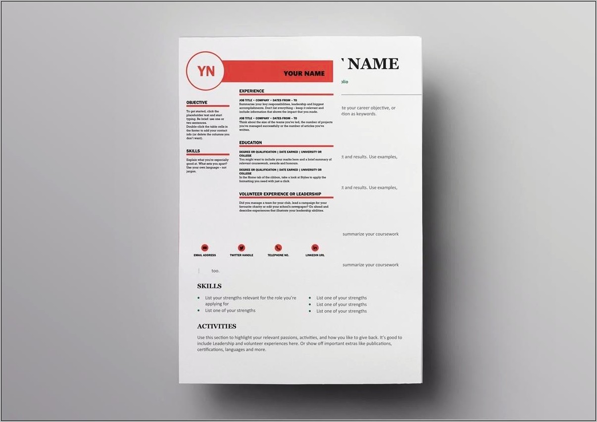 Best Cover And Resume Template Moo