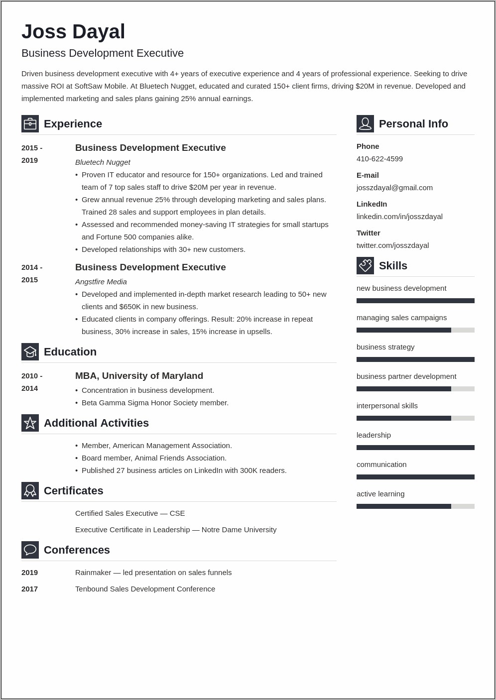 Best Executive Resume Format Higher Education