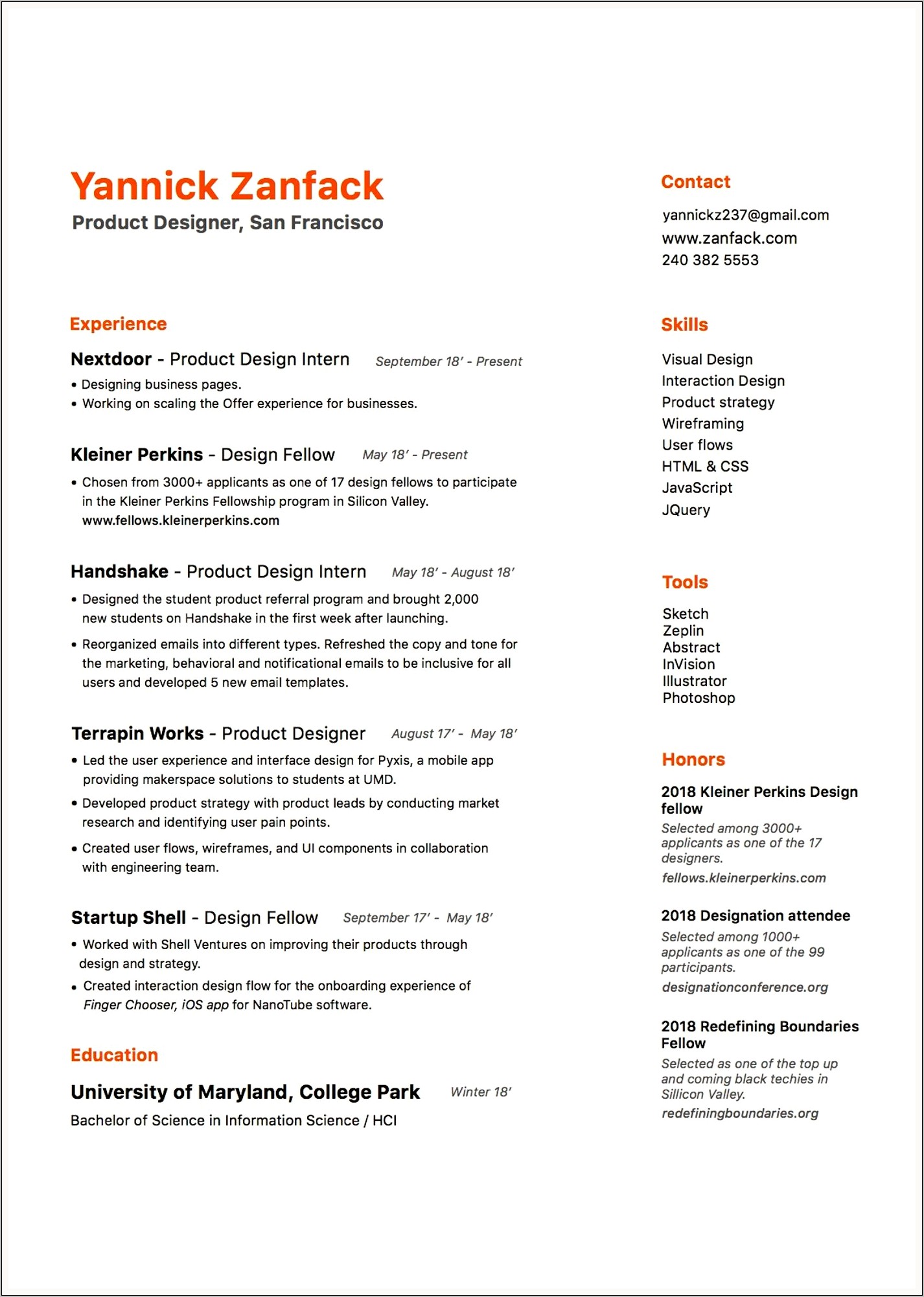 Best Fonts For Engineering Resume