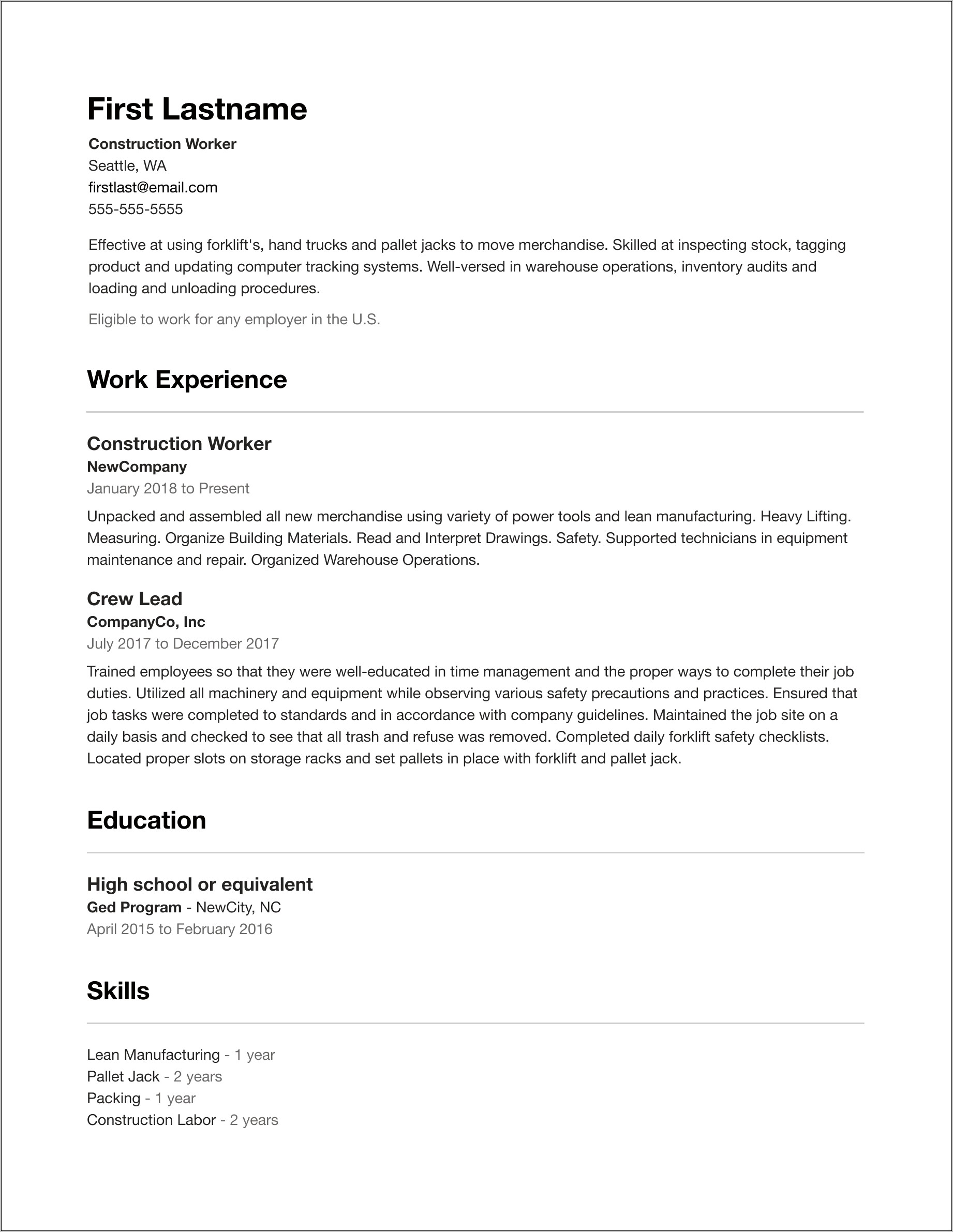 Best Functional Resume Templates 2018