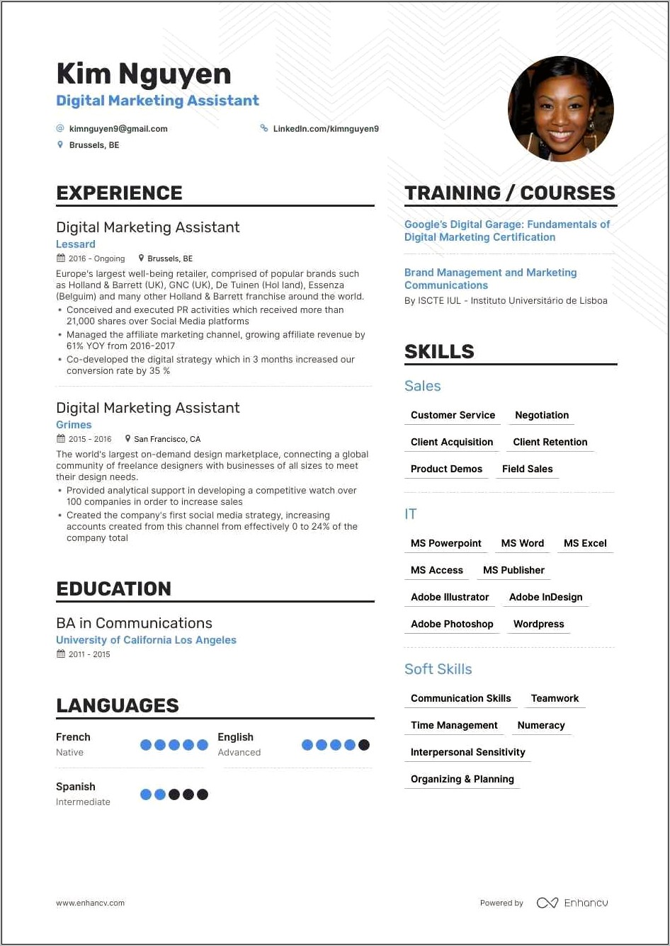 Best Marketing And Sales Resume Summary Ecample